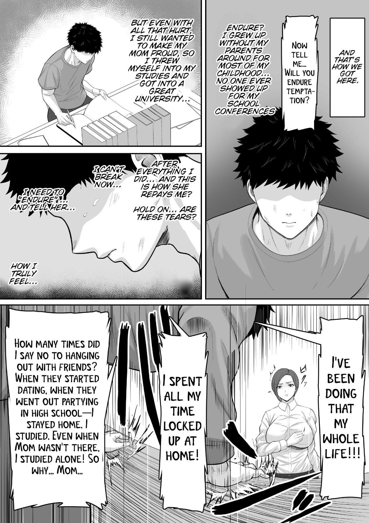 Hentai Manga Comic-The story of how my seriously huge-breasted police sergeant mom milked my dick with her pussy.-Read-6